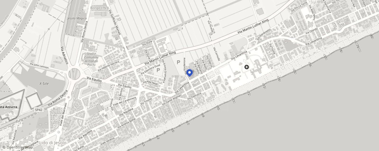 Mappa: Piazza Milano, 19, 30016 Lido di Jesolo